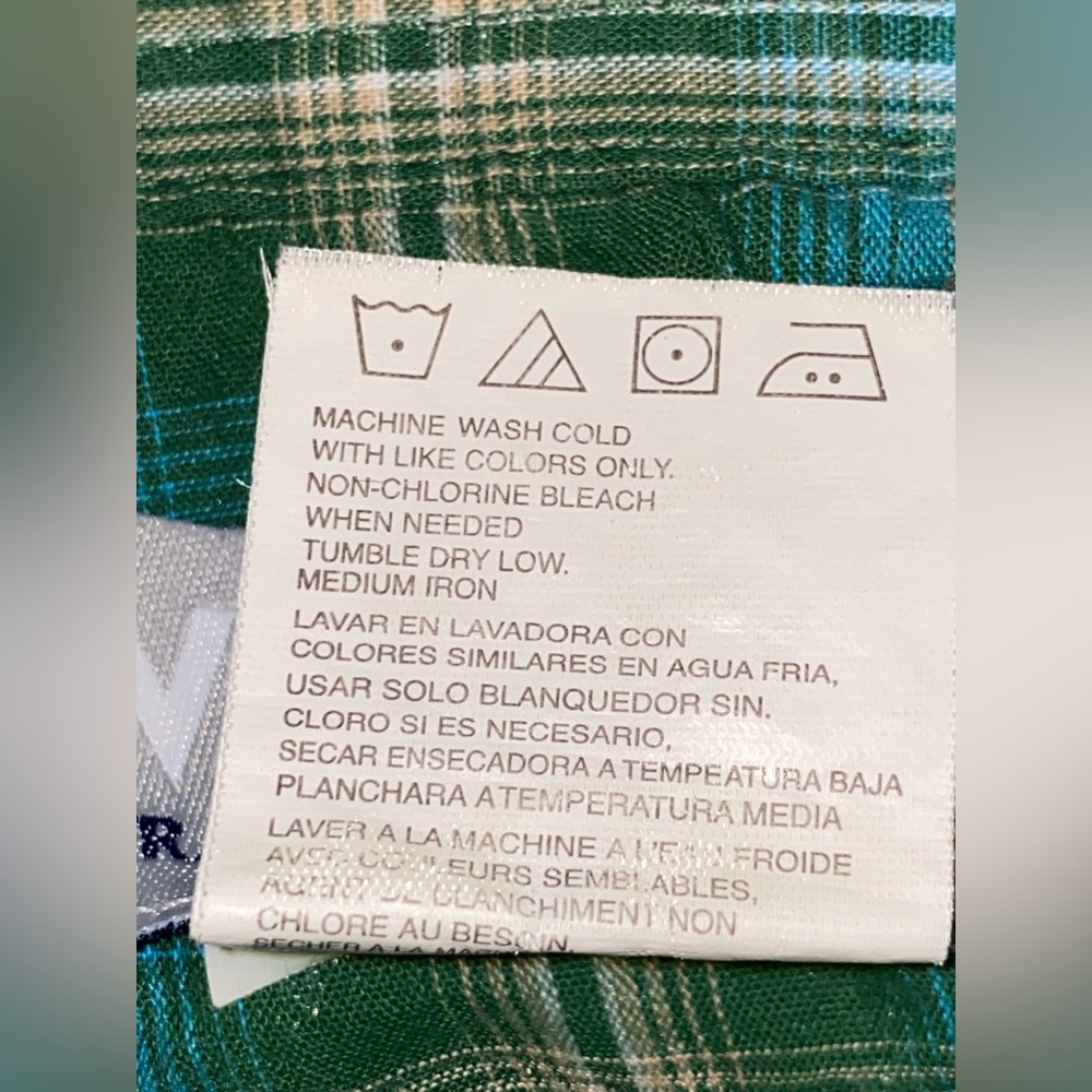 Wrangler Wrancher Pearl Snap Button Up Shirt Blue… - image 7